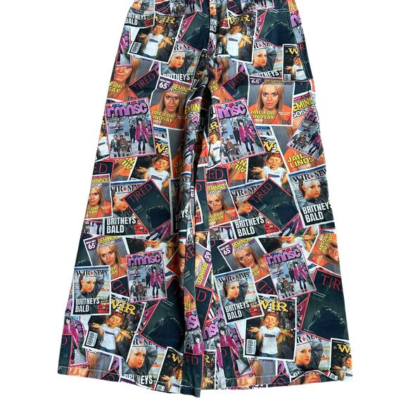 Reminisce Tabloid Magazine Pants Womens Medium - Picture 2 of 7